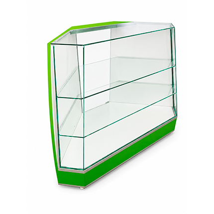 VITRINA ESQUINERA DE MADERA